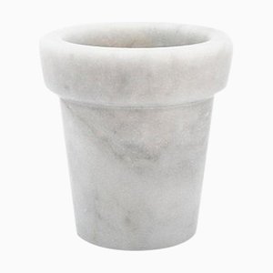 Vaso in marmo bianco di Carrara