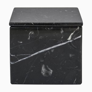 Quadratische schwarze Marmor Box