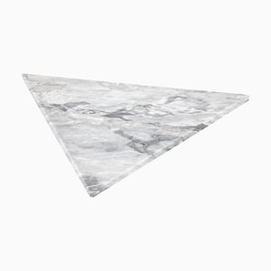 Tabla de cortar y bandeja de servicio triangular de mármol blanco