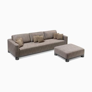 Braunes 3-Sitzer Sofa