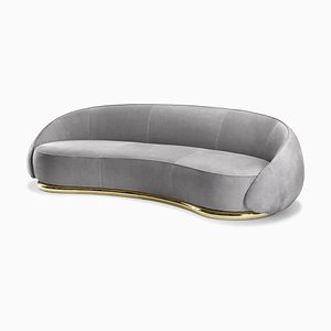 Abbracci Graues 3-Sitzer Sofa