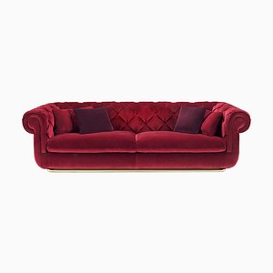 Opera Burgunder Sofa von Stefano Giovannoni
