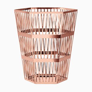 Small Tip Top Paper Basket with Copper Finish by Richard Hutten