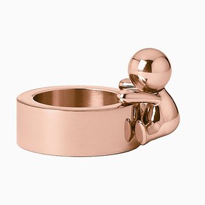 Rundes Omini Teelicht in Roségold von Stefano Giovannoni