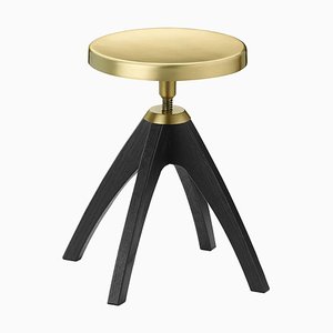 Tabouret Leporello Junior avec Pieds en Chêne Foncé par Paolo Rizzatto