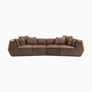 Infinito Medium Brown Sofa by Lorenza Bozzoli