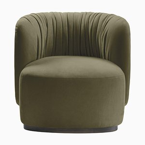 Sipario Green Armchair by Lorenza Bozzoli