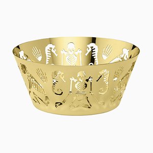 Medium Gold Bowl by Andrea Branzi