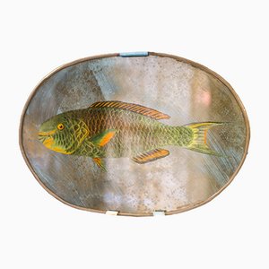 Mirrored Green Fish Decorative Object from Unique Mirrors