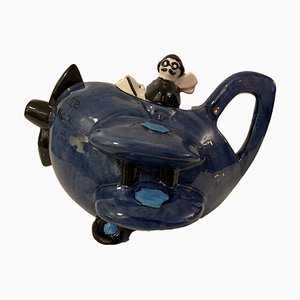 Carlton Ware Blue Max Novelty Tea Pot,1960s