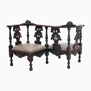 Renaissance French Double Side Seat, 1860
