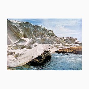 Christo & Jeanne-Claude, Wrapped Coast, 1977, Offset Print, Framed