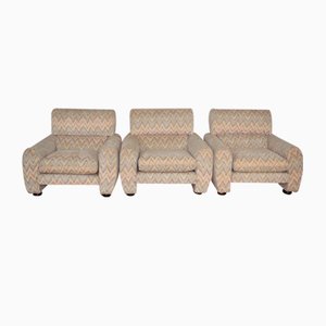 Fauteuils Style Missoni, 1970s, Set de 3