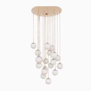 Large Mod. 2095/20 Sphere Chandelier by Gino Sarfatti for Arteluce, Italy, 1958