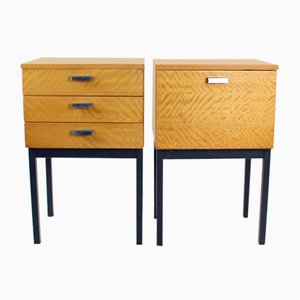 Mid-Century Bedside Tables or Sideboards, Czechoslovakia, 1960s, Set of 2