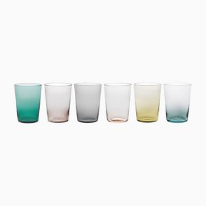 Ve_Nier Tall Bicchiere10.5 Tumblers, Puro Mixed Colors by MUN for VG, Set of 6