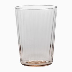 Ve_Nier Tall Bicchiere10.5 Tumbler aus Plissé Rosenquarz von MUN für VG, 2er Set