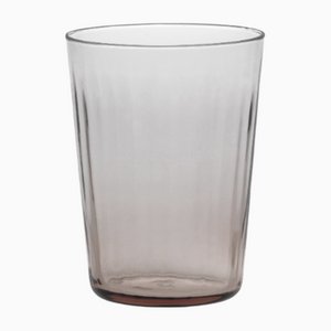 Ve_Nier Tall Bicchiere10.5 Tumbler Glasses, Plissé Cameo by MUN for VG, Set of 6