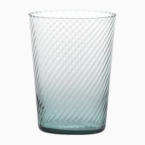 Ve_Nier Tall Bicchiere10.5 Tumbler Glasses, Twisted Aquamarine by MUN for VG, Set of 2
