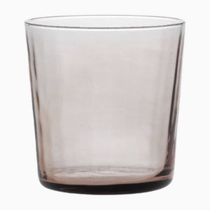 Ve_Nier Short Bicchiere8.5 Tumbler Glasses, Plissé Cameo by MUN for VG, Set of 2