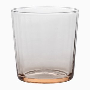 Ve_Nier Short Bicchiere8.5 Tumbler Glasses, Plissé Rose Quartz by MUN for VG, Set of 6
