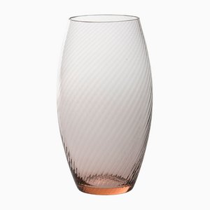 Ve_Nier Vaso32 Vase, Twisted Rose Quartz by MUN for VG
