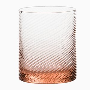Short Gritti Tumbler Glasses, Twisted Pink by MUN for VG, Set of 6