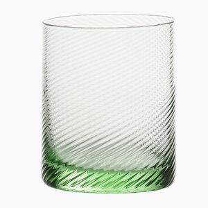 Short Gritti Tumbler Glasses, Twisted Grass Green by MUN for VG, Set of 6