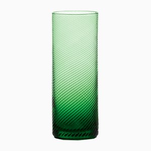 Tall Gritti Tumbler Glasses, Twisted Empoli Green by MUN for VG, Set of 6