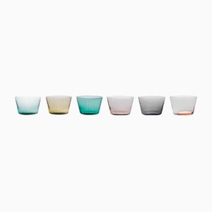 Ve_Nier Coppetta7 Small Bowls, Plissé Mixed Colors by MUN for VG, Set of 6
