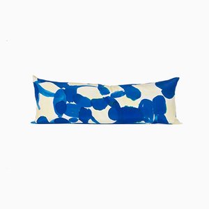 Blue and Yellow Molecule Snake Pillow by Naomi Clark for Fort Makers