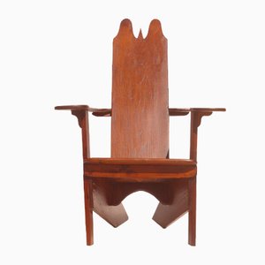 Fauteuil Rationaliste Gino Levi Montalcini en Bois, Italie, 1930s