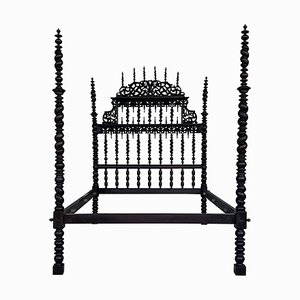 19th Century Portugese Baroque Four Poster Bed