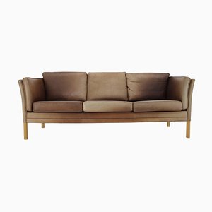 Leder 3-Sitzer Sofa von Georg Thams, 1960er