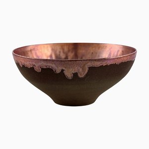 Swedish Bowl in Glazed Ceramic by Sven Hofverberg