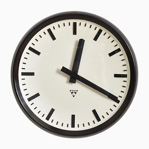 Large Round Bakelite Clock from Pragotron