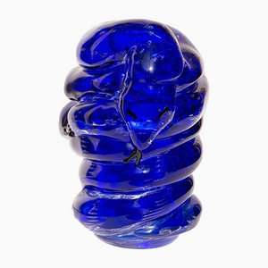 Vase Serpente Bleu par Ida Olai pour Berengo Collection
