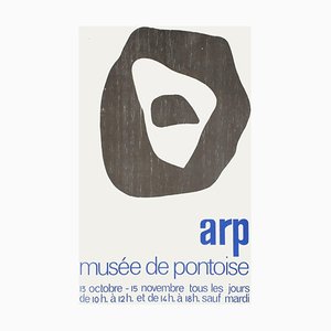 Poster su carta opaca di Jean - Hans Arp, Expo 73 - Musée de Pontoise, 1973
