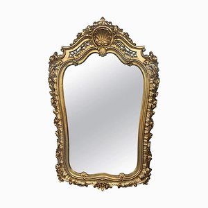 Early 20th Century French Empire Carved Giltwood Mirror