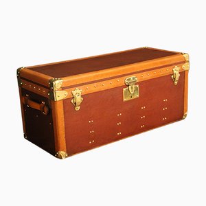Shoe Trunk in Red Canvas from Goyard, 1930s