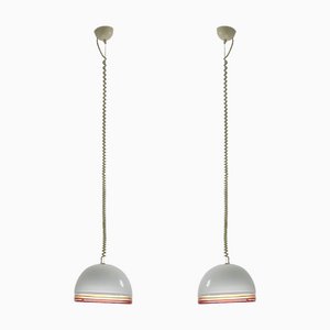 Febo Hängelampen von Roberto Pamio & Renato Toso für Leucos, 1970er, 2er Set