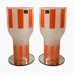 Glass Vases by James Irvine, 1990s, Set of 2