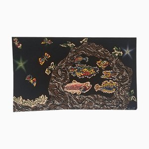 Large Les Brochets Tapestry by Jean Lurcat