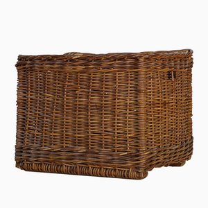 Country House Wicker Log Basket. 1930s