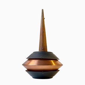 Lámpara colgante escandinava moderna de Ernest Voss, años 50