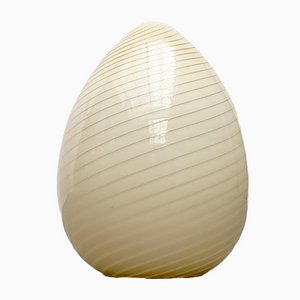 Vintage Swirl Murano Glas Egg Stehlampe von Vetri Murano