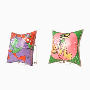 Inflatable Love Cushions by Peter Max, USA, 1968, Set of 2