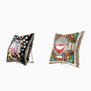 Inflatable Psychedelic Cushions by Peter Max, USA, 1968, Set of 2