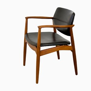 Dänischer Modell 67 Captain's Chair aus Teak von Erik Buch für Orum Møbelfabrik