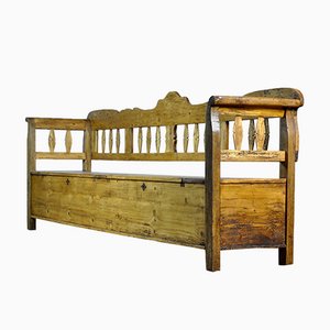 Large Hungarian Settle Bench, 1920s